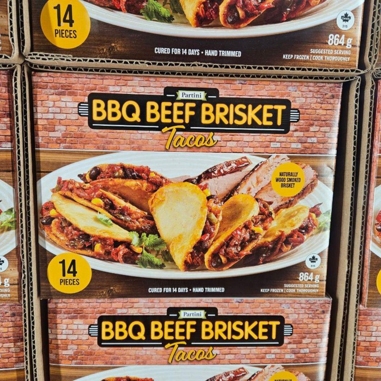 Image of Partini BBQ Beef Brisket Tacos - 1 x 864 Grams