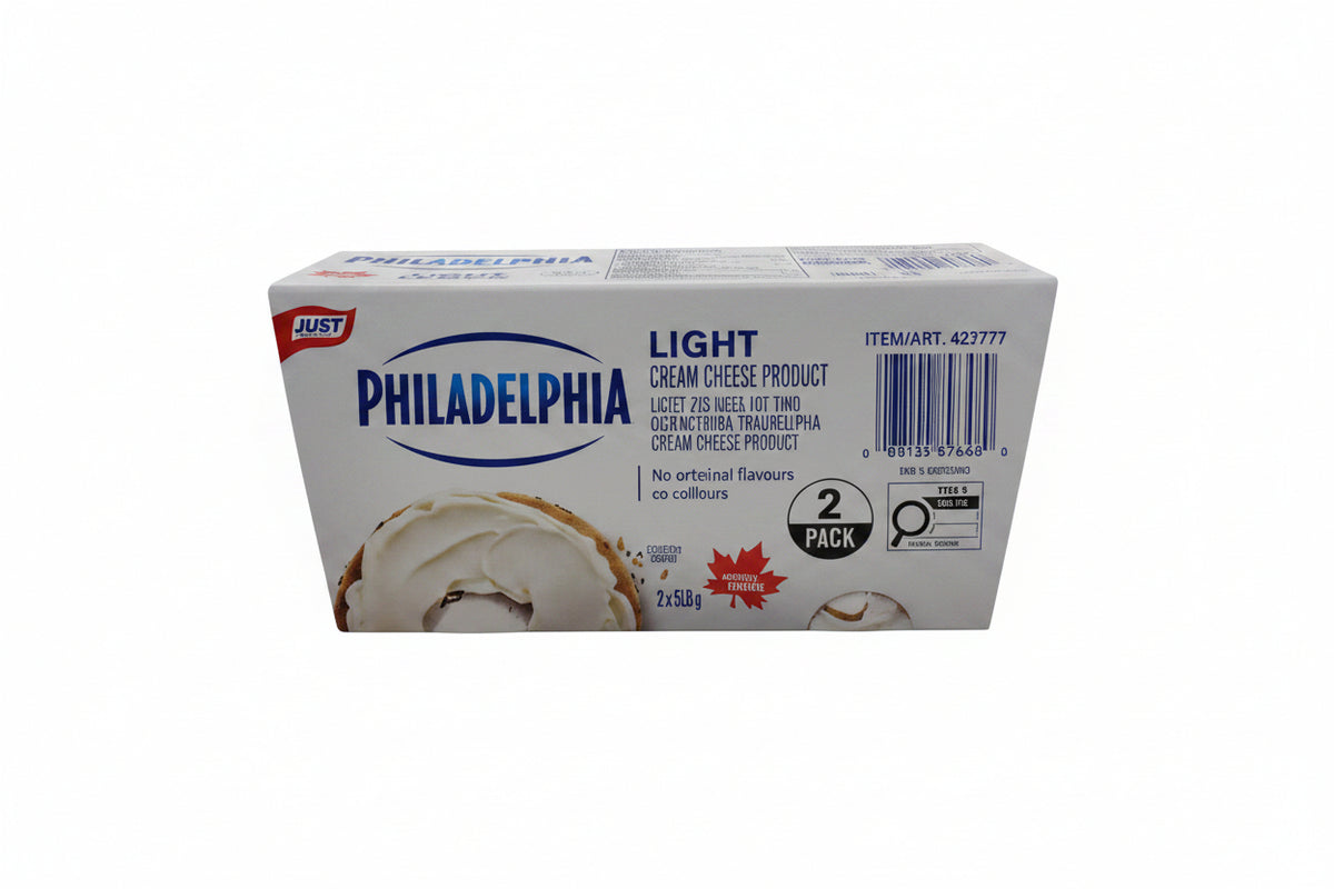 Philadelphia Light Cream Cheese - 2 x 500 Grams