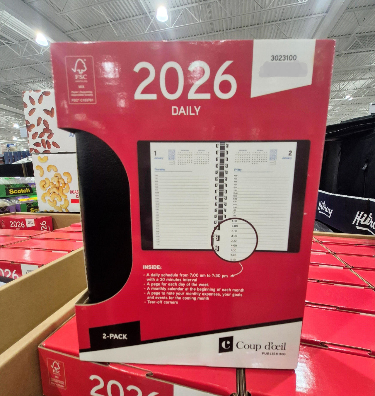 Coup D'Oeil Business Planners English-2pk 2026 - 1 x 1.3