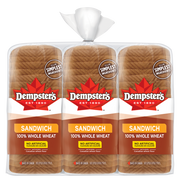Dempster's 100% Whole Wheat Bread 3-pack - 3 x 675 Grams