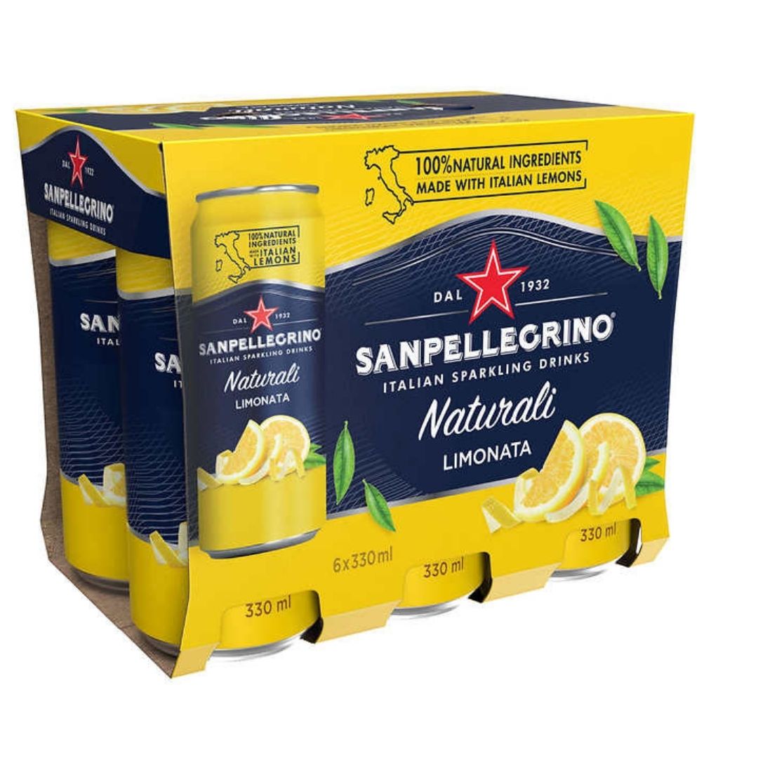 Image of San Pelegrino Limonata Sparkling Beverage 24 × 330 mL