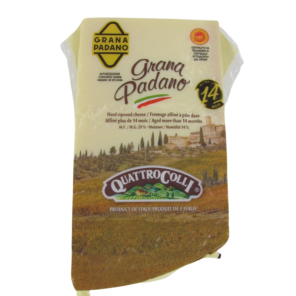 Quattro Colli Grana Padano Cheese 14 months - 1 x 1.04 Kilos