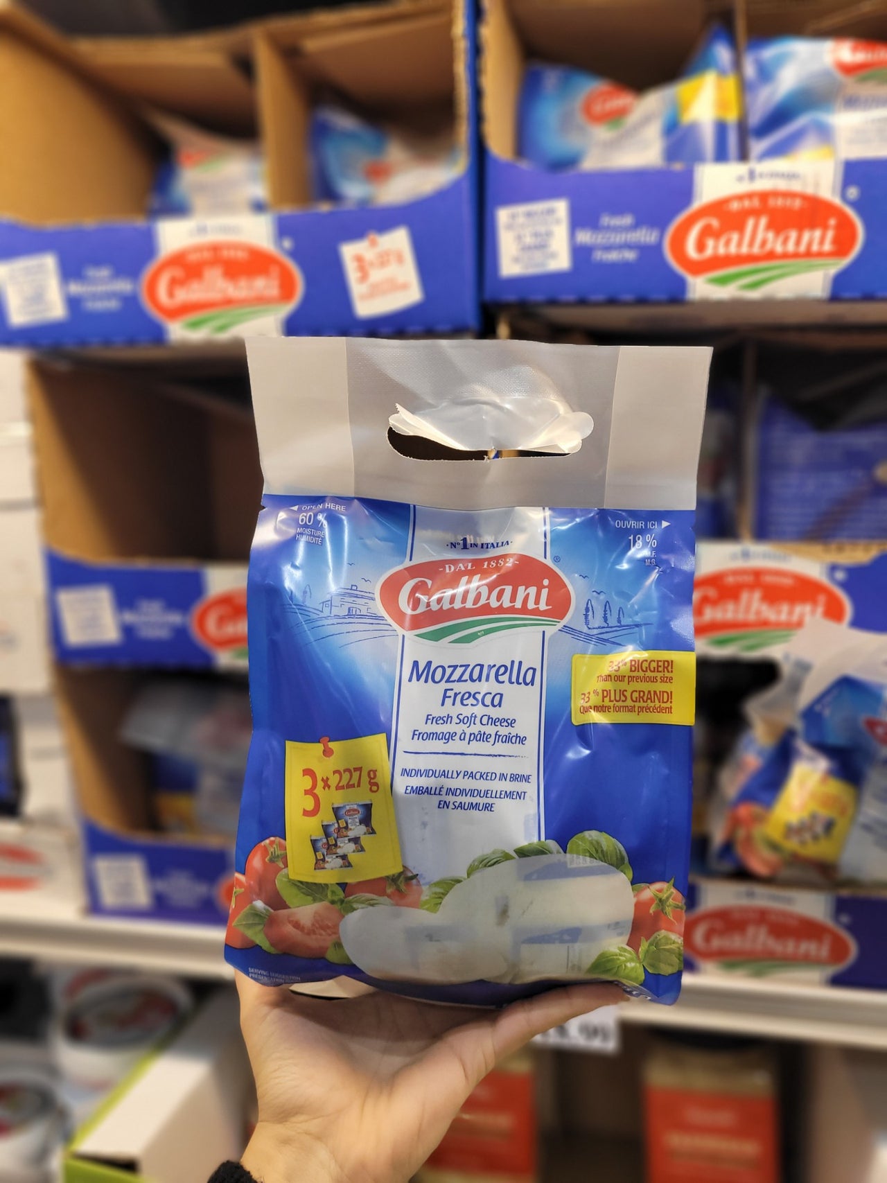 Galbani Fresh Mozzarella 3-Pack *new bigger size! - 3 x 227 Grams