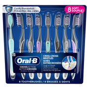 Oral-B CrossAction Advanced MaxClean Manual Toothbrush 8-Pack - 1 x 505 Grams