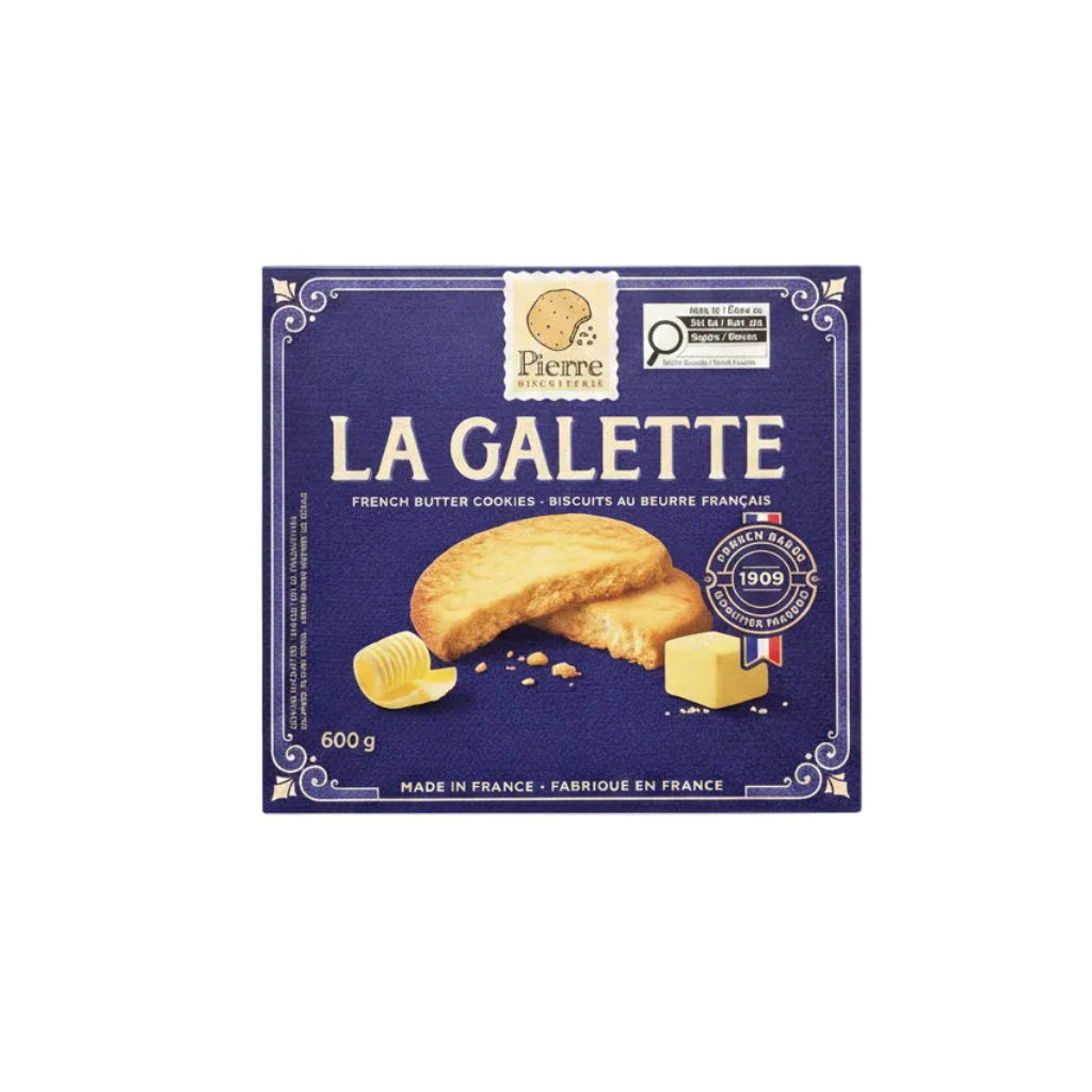 La Galette French Butter Cookies - 1 x 600 Grams