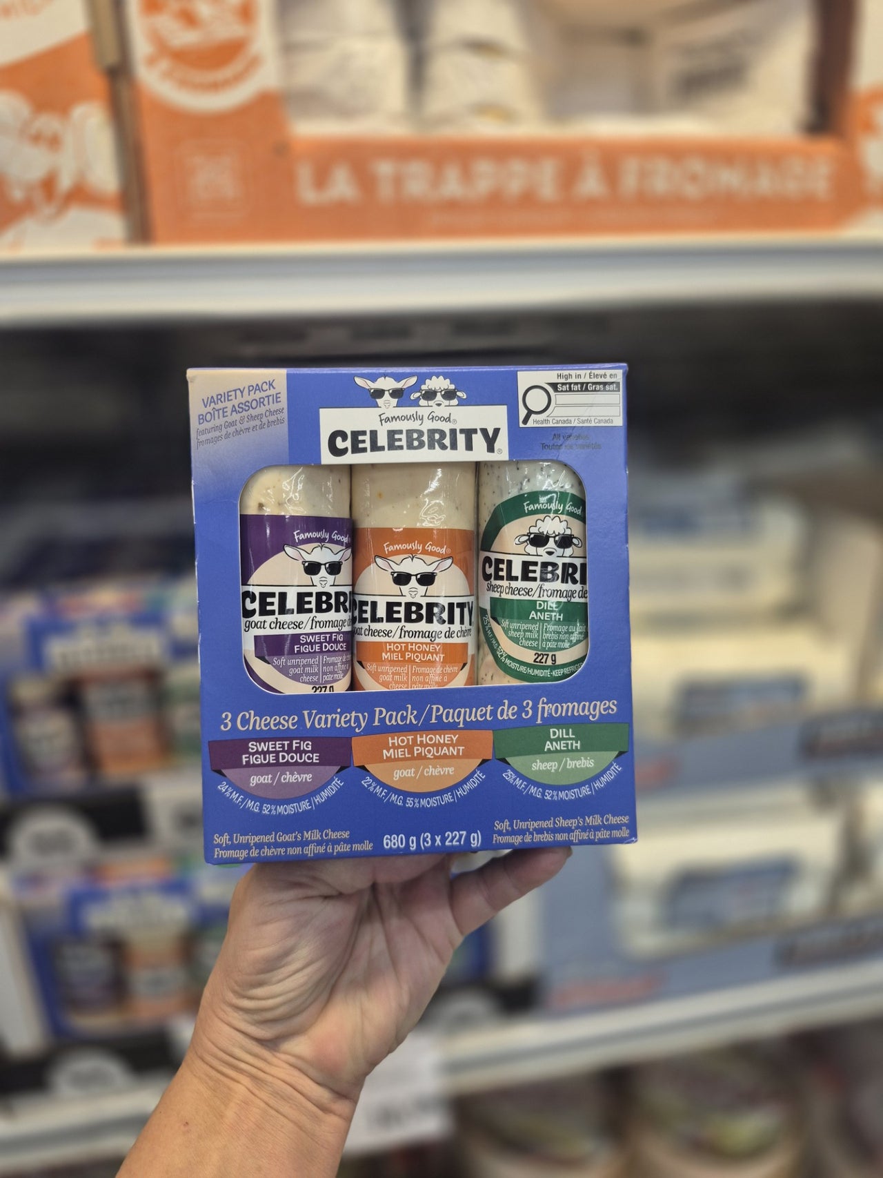 Goat and Sheep 3 Cheese Variety Pack - 3 x 227 Grams