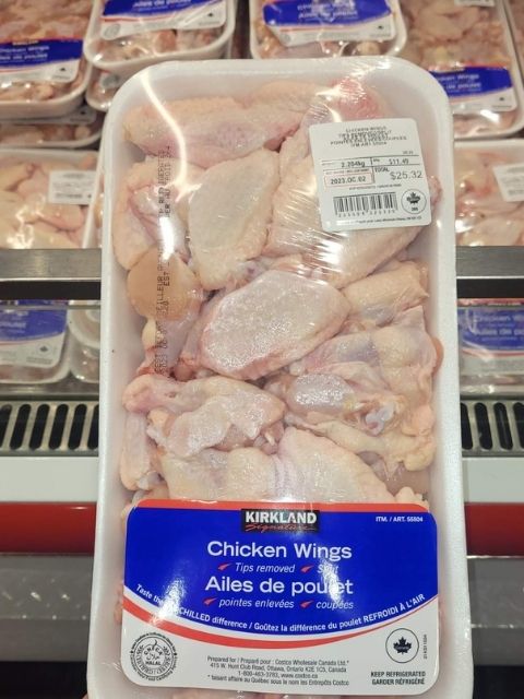Image of Kirkland Signature Chicken Wings, Split, Tip Removed - 1 x 2.2 Kilos