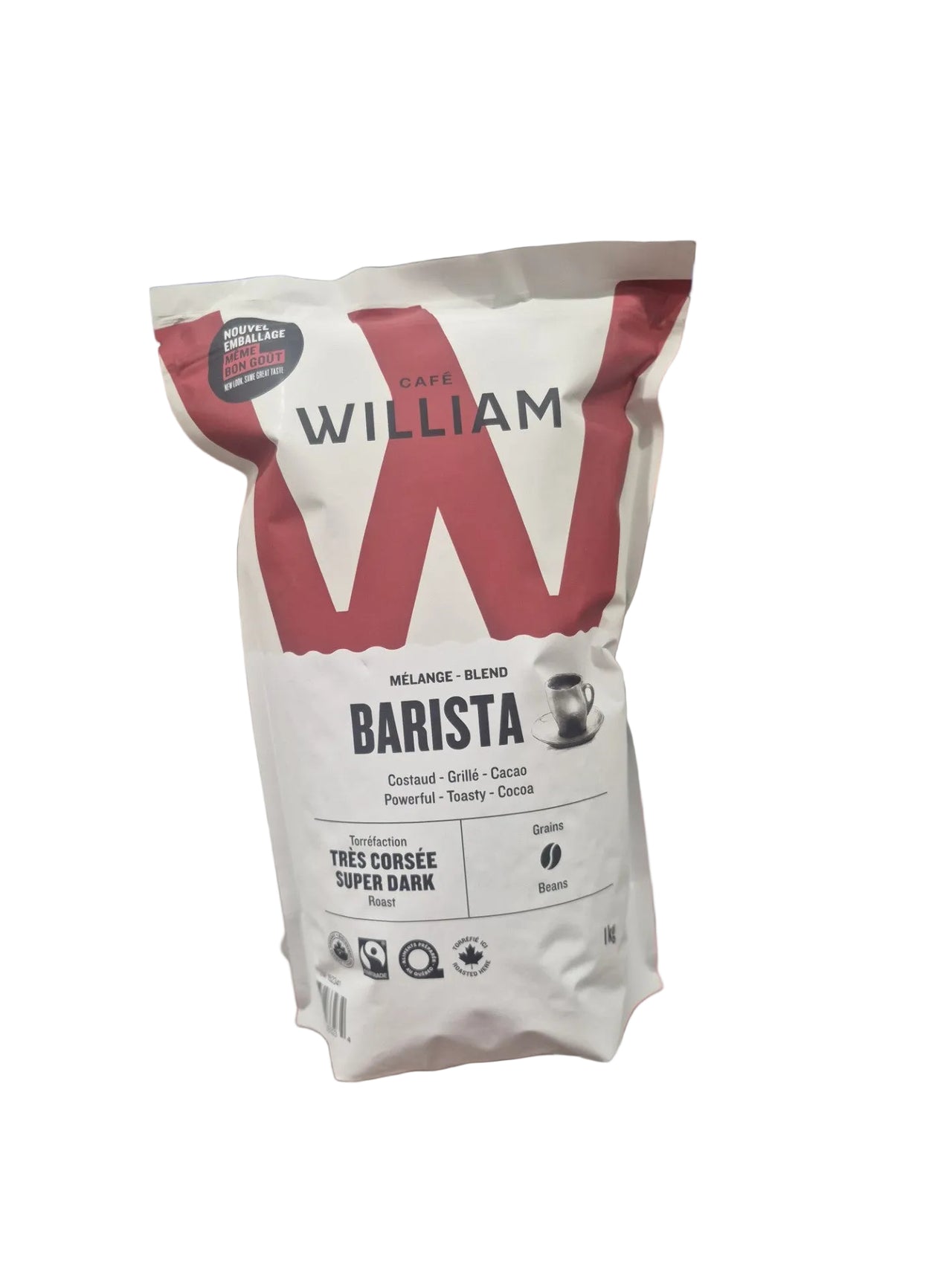 Espresso Barista Super Dark Roast Coffee Beans - 1 x 1 KG