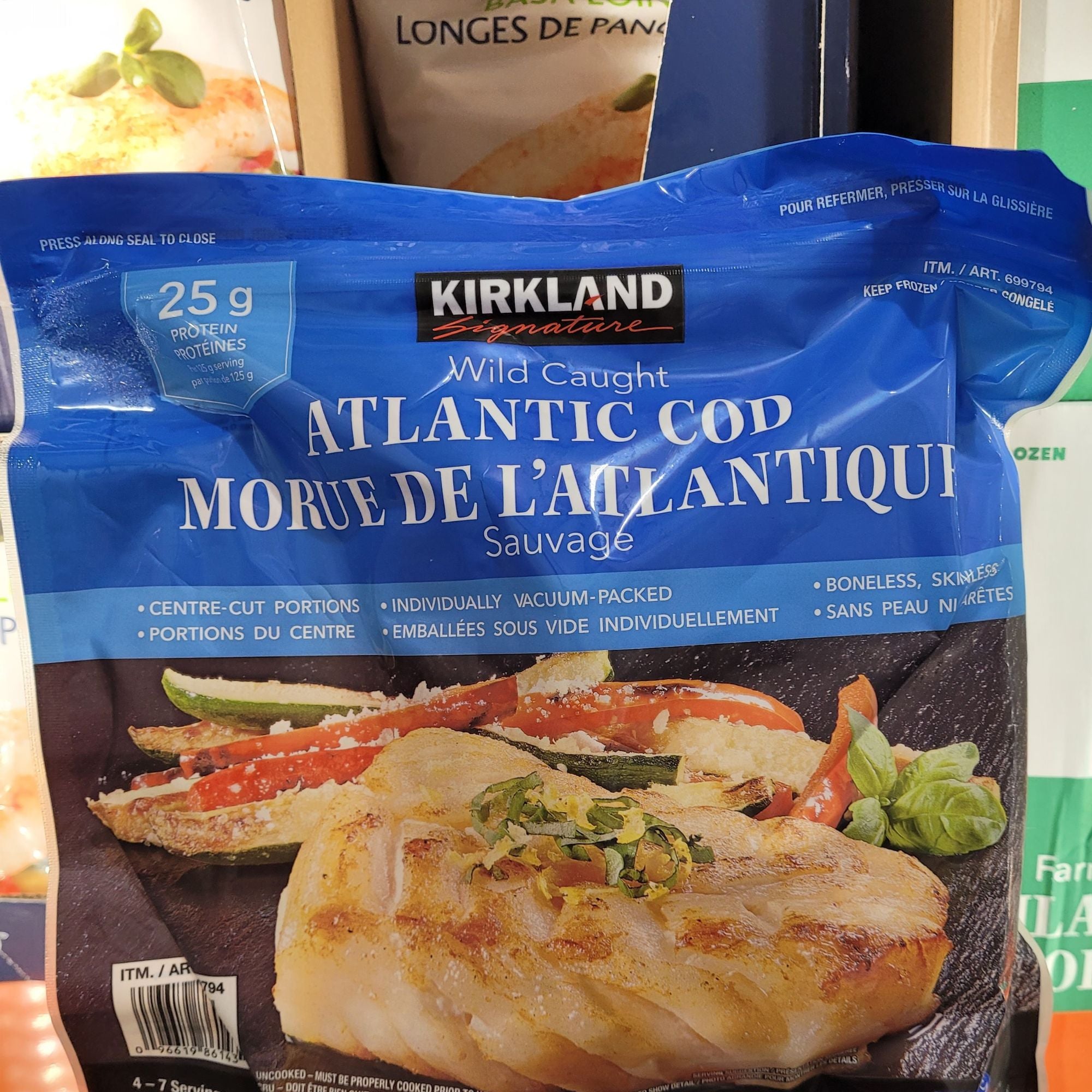 Kirkland Signature Atlantic Cod Fillets - 1 x 907 Grams Shipped to ...