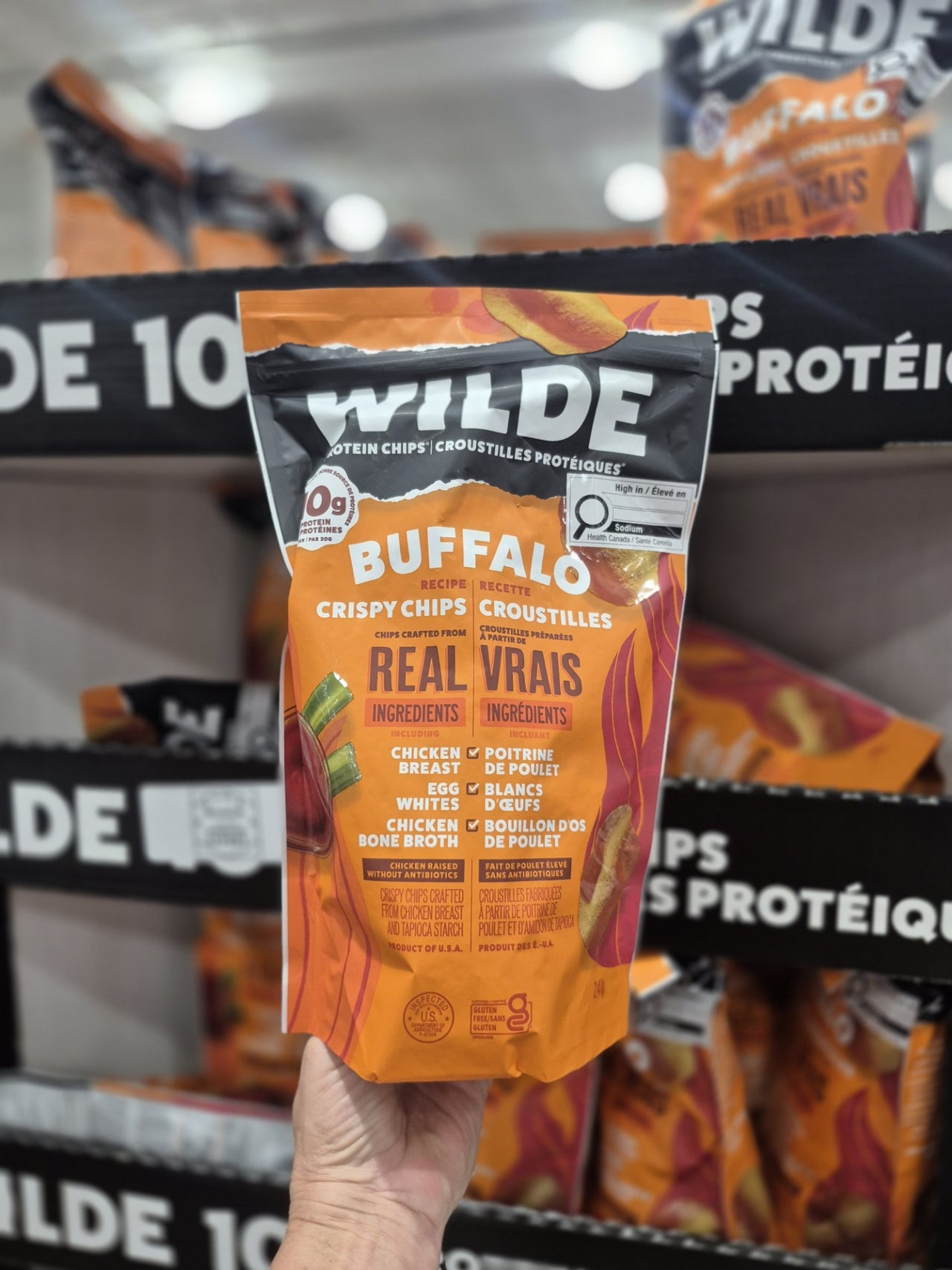 Buffalo Protein Crispy Chicken Chips - 1 x 241 Grams