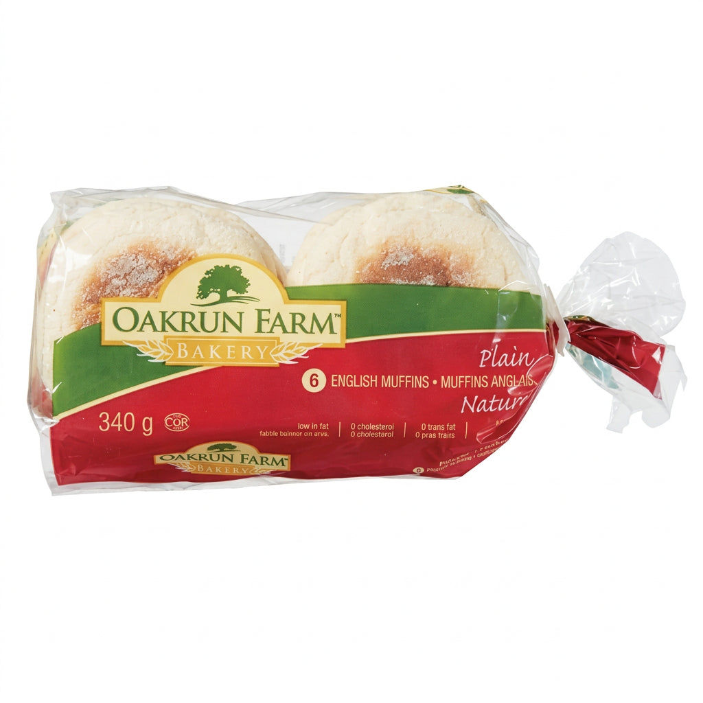 Oakrun Farm English Muffins 1-Pack - 1 x 340 Grams