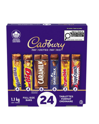 Thumbnail for Cadbury Favourites Full Size Candy bars - 1 x 1.1 Kilos