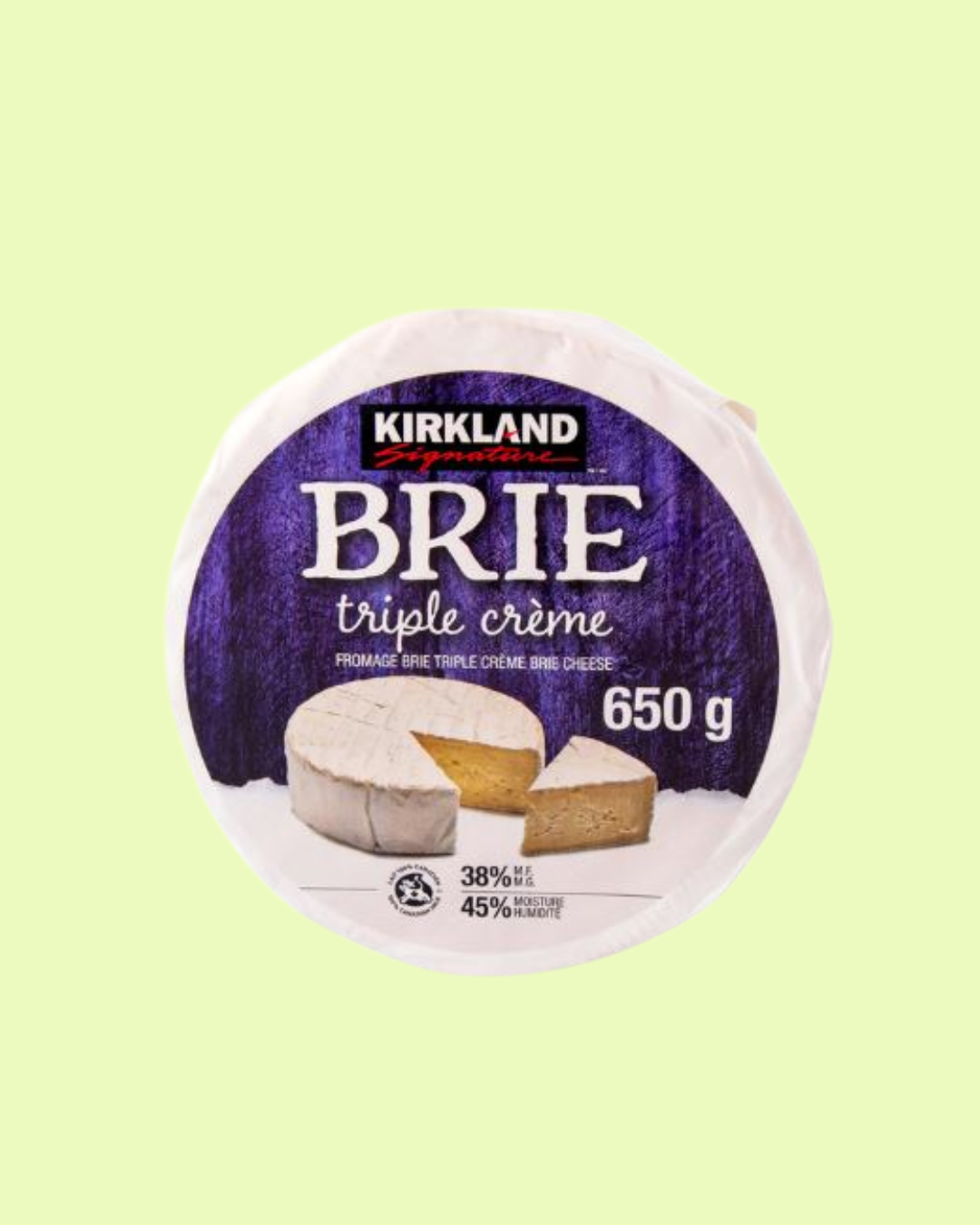 Kirkland Signature Triple Cream Brie - 1 x 650 Grams