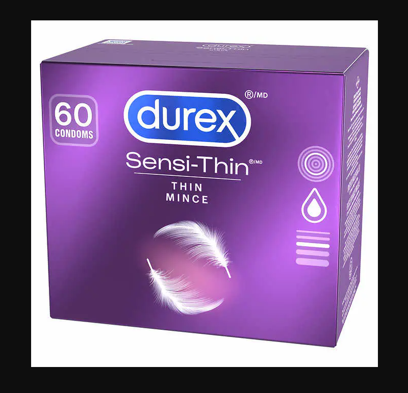 Durex sensi thin condoms 60 pack 1 x 200 grams shipped to nunavut