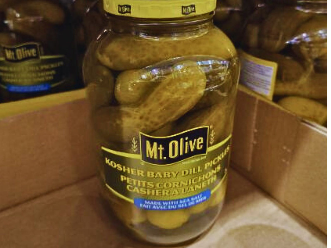Image of Mt Olive Kosher Baby Dill Pickles - 1 x 2.735 Kilos