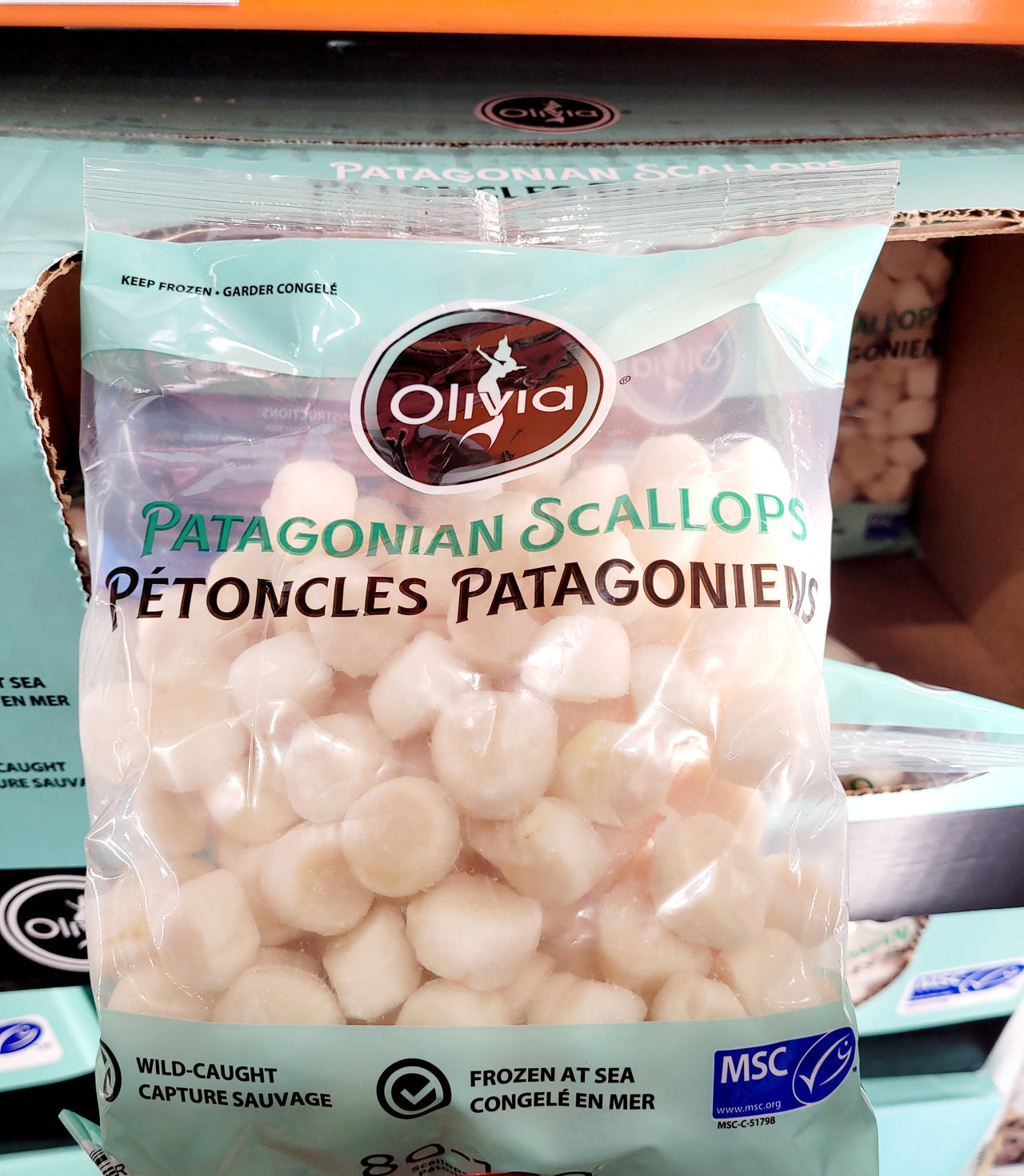 Image of Olivia 80/100 Scallops - 1 x 680 Grams