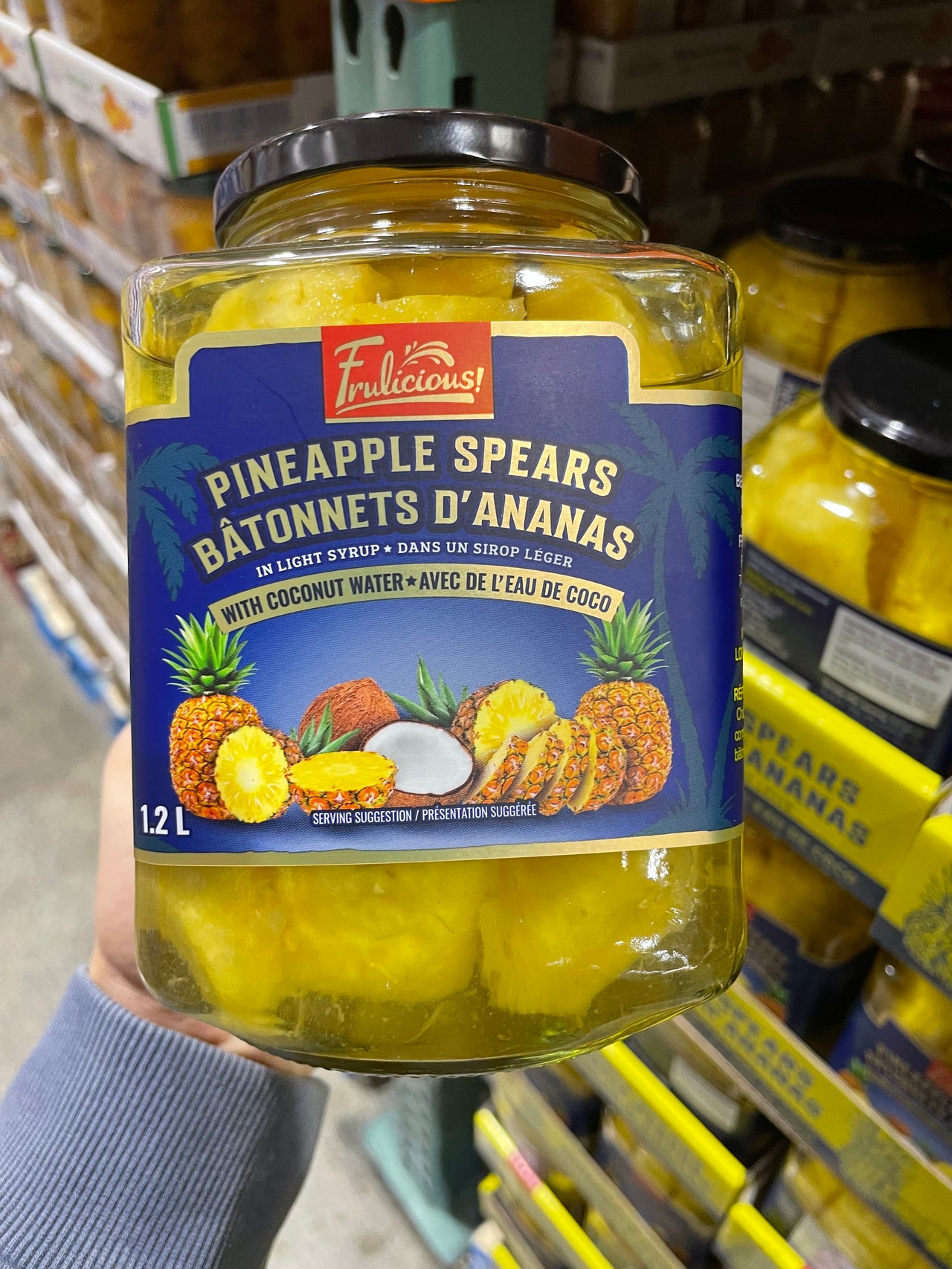 Image of Frulicious Pineapple Jarred Spears in Syrup - 1 x 1.2 L