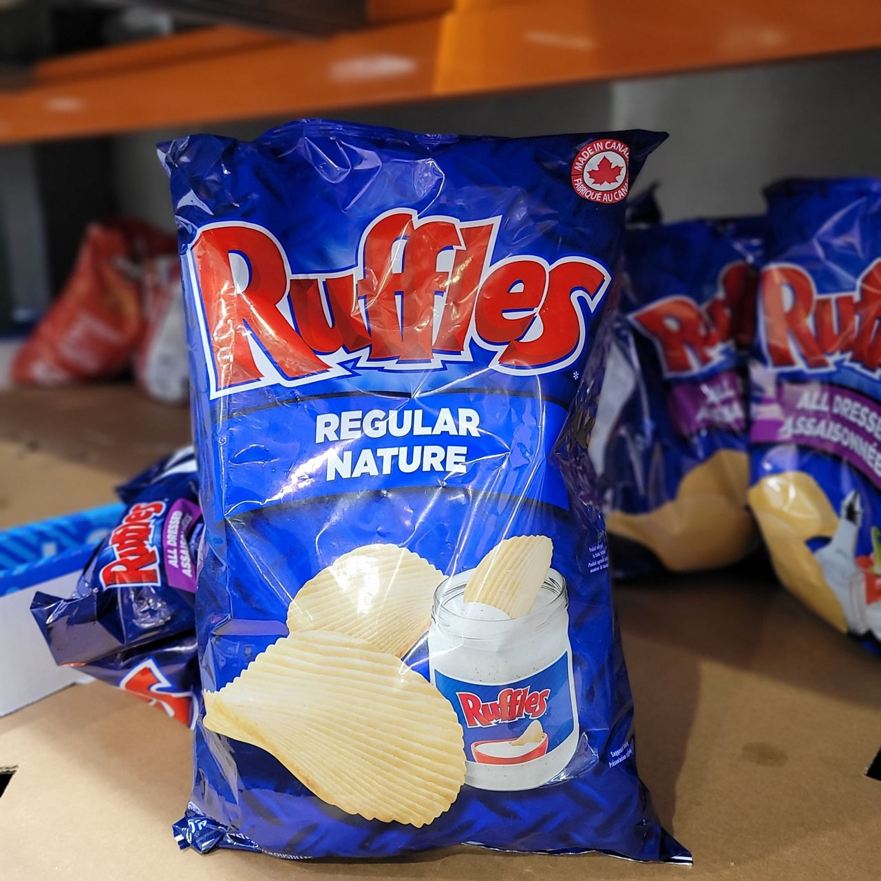 Image of Frito Lay Regular Ruffles Chips - 1 x 612 Grams