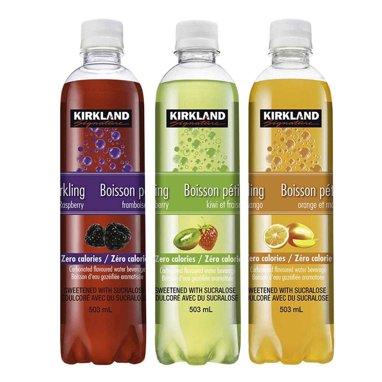 Image of Kirkland Signature Sparkling Flavoured Water Variety Pack 24-Pack