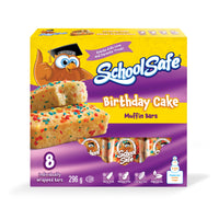 Thumbnail for Image of School Safe Birthday Cake Muffin Bars 8 pck - 1 x 296 Grams