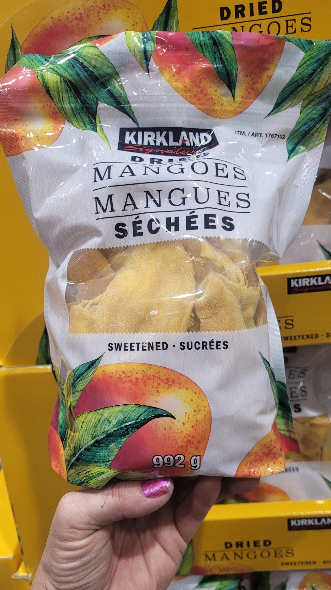 Image of Kirkland Signature Dried Mango - 1 x 992 Grams