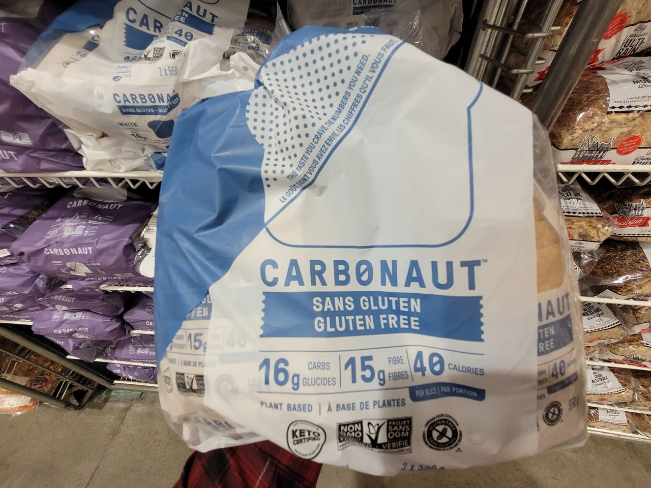 Image of Carbonaut Gluten Free White Bread - 2 x 550 Grams