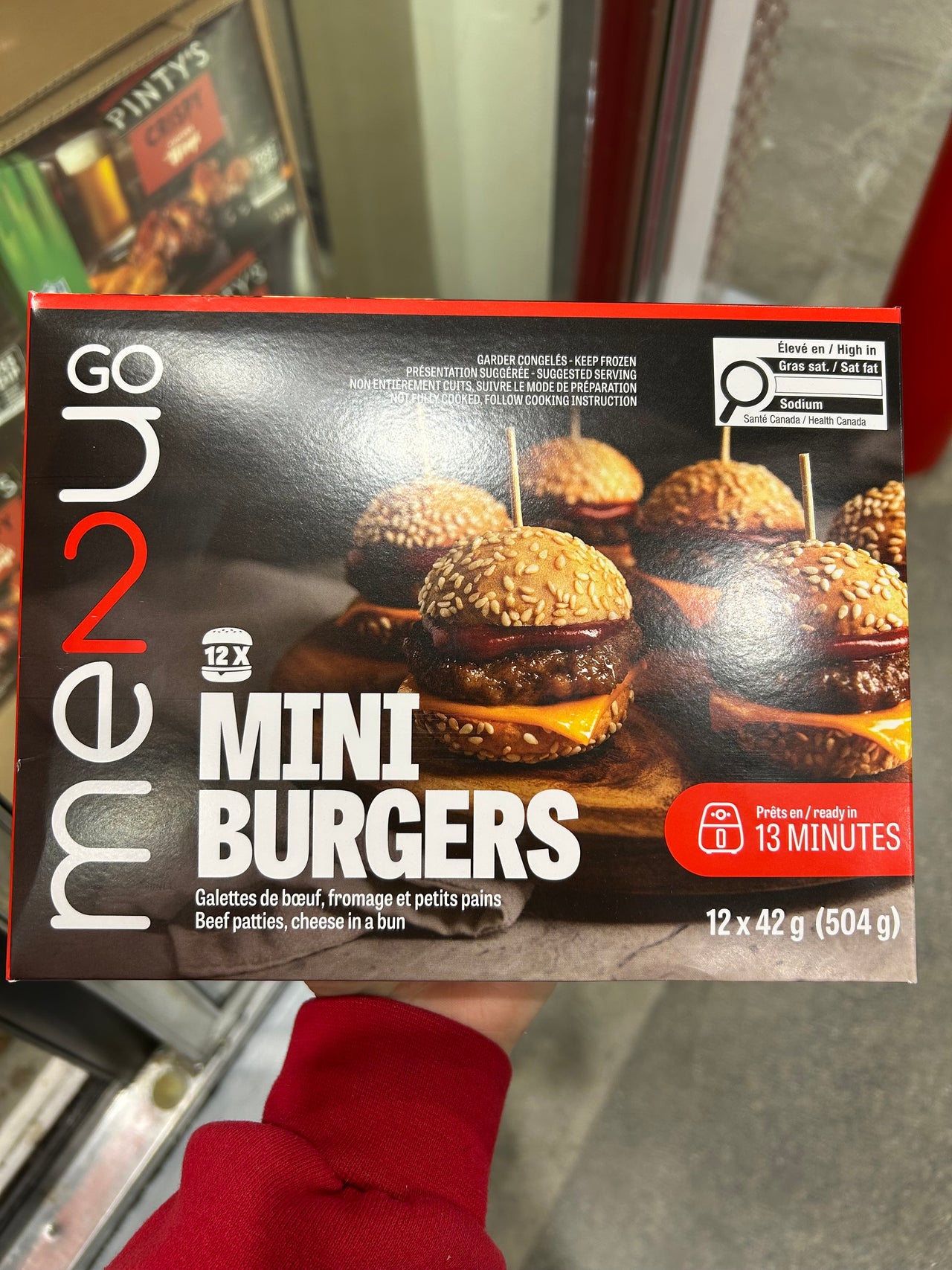 Image of Menu 2 Go Mini Burgers - 1 x 504 Grams