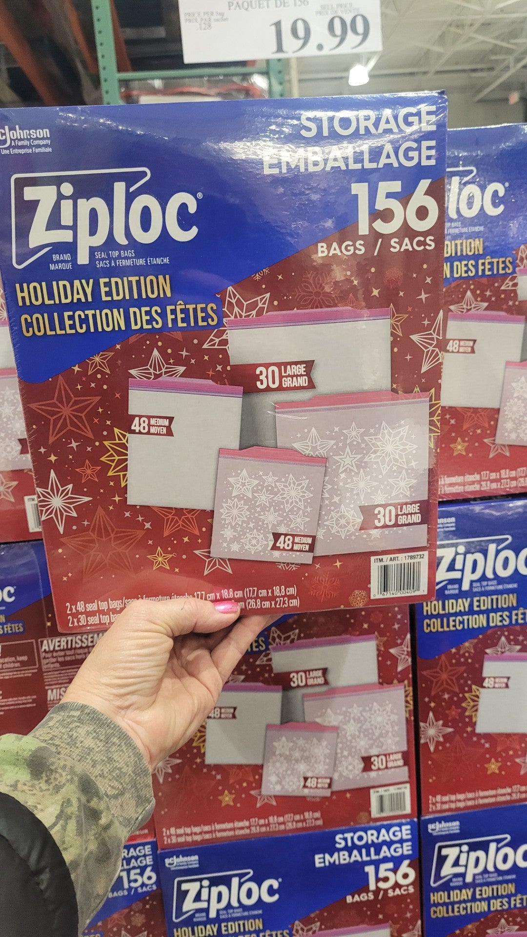 Image of Ziploc Holiday Variety Pack - 1 x 700 Grams