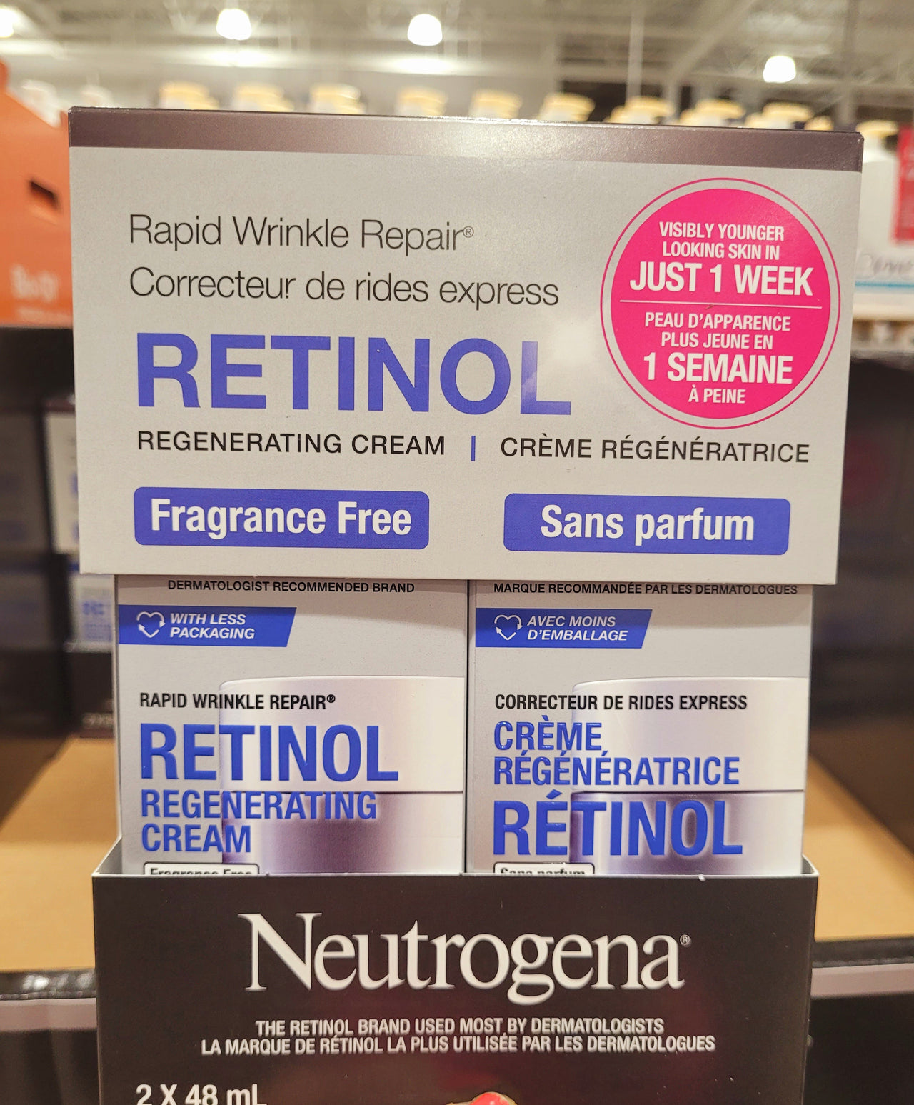 Image of Neutrogena Rapid Wrinkle Repair Cream - 2 x 48 ML