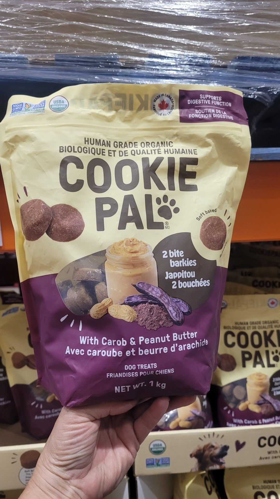 Image of Cookie Pal 2 Bite Barkies with Carob and Peanut Butter - 1 x 1 Kilo