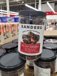 Thumbnail for Image of Sanders Dark Chocolate Sea Salt Caramels Tub - 1 x 1.02 Kilos