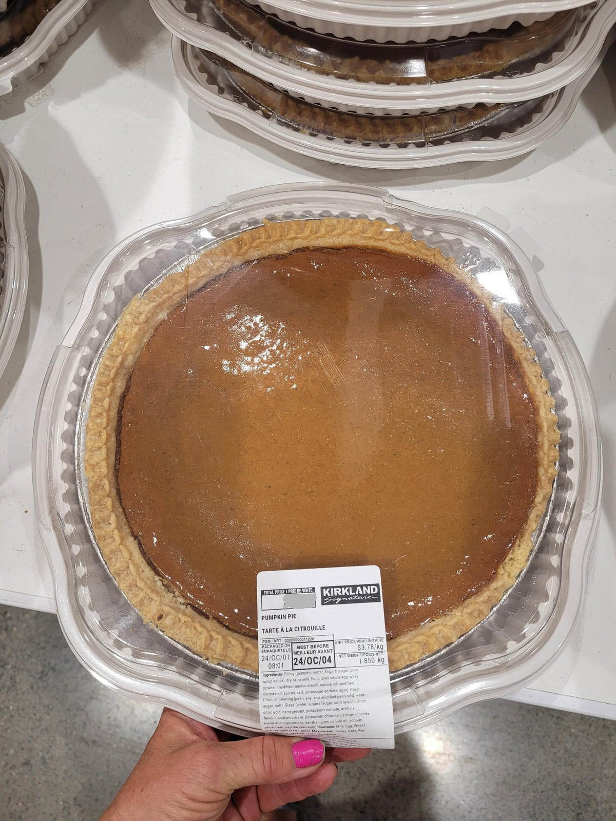Image of Pumpkin Pie 1.85kg avg. Ships Freezer - 1 x 1.85 Kilos