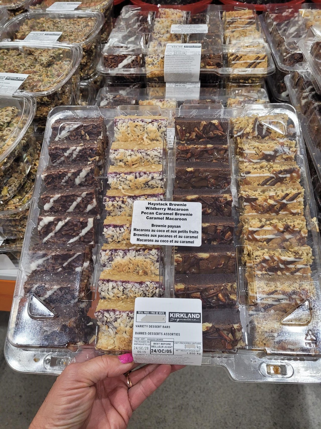 Image of Kirkland Signature Variety Dessert Bars - 1 x 1.85 Kilos