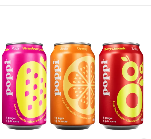 Image of Poppi Soda Variety Pack, 15 pack - 15 x 355 ML