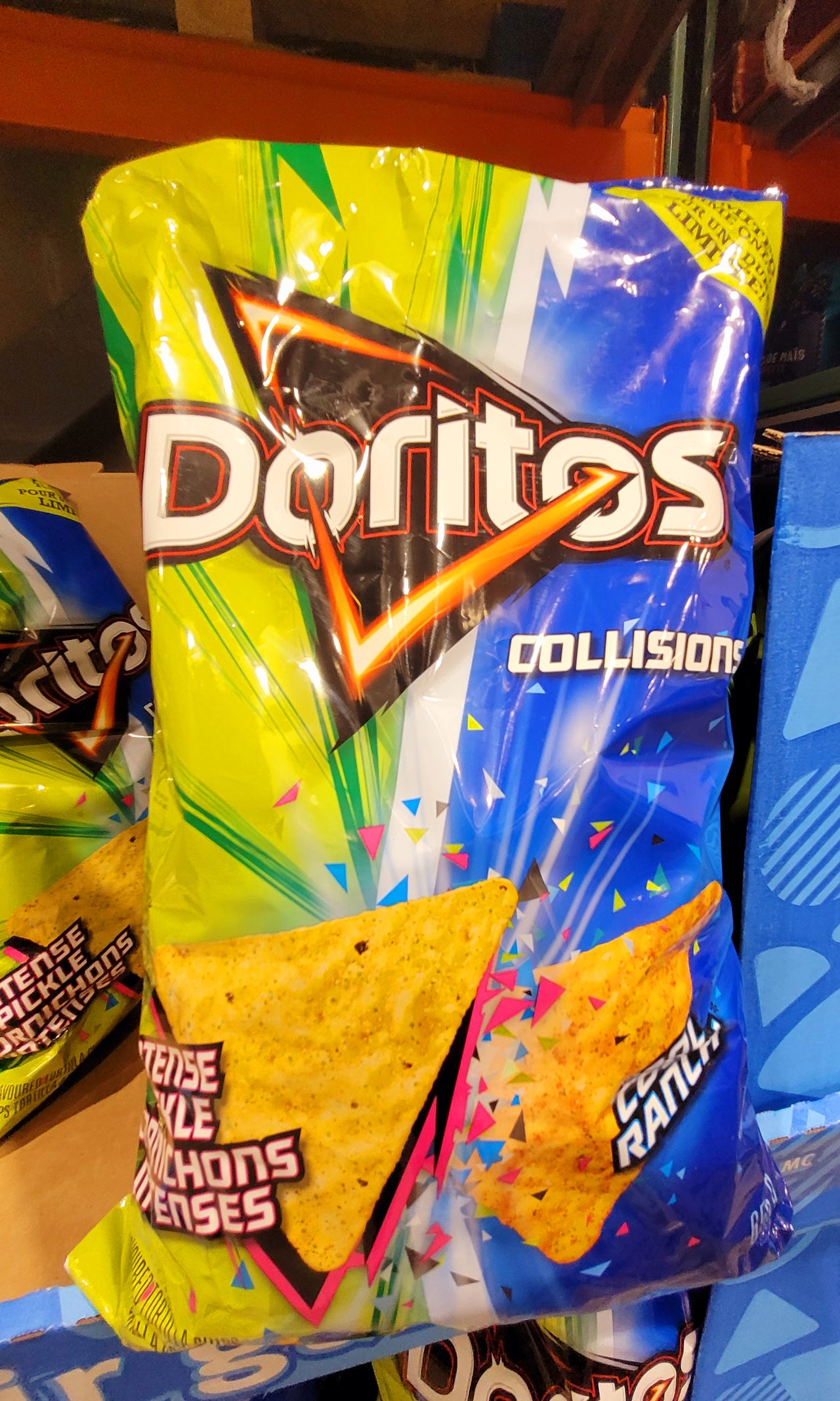 Image of Doritos Collisions Chips, Cool Ranch and Intense Pickle - 1 x 655 Grams