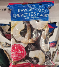 Thumbnail for Image of Kirkland Frozen Tail-On Raw Shrimp 21/25 - 1 x 680 Grams