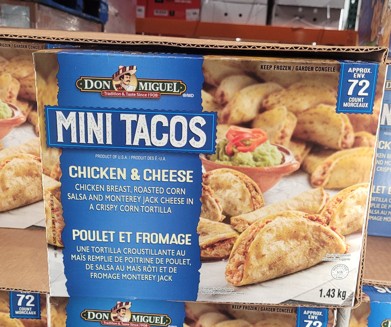 Image of Don Miguel Mini Chicken Tacos - 1 x 1.43 Kilos