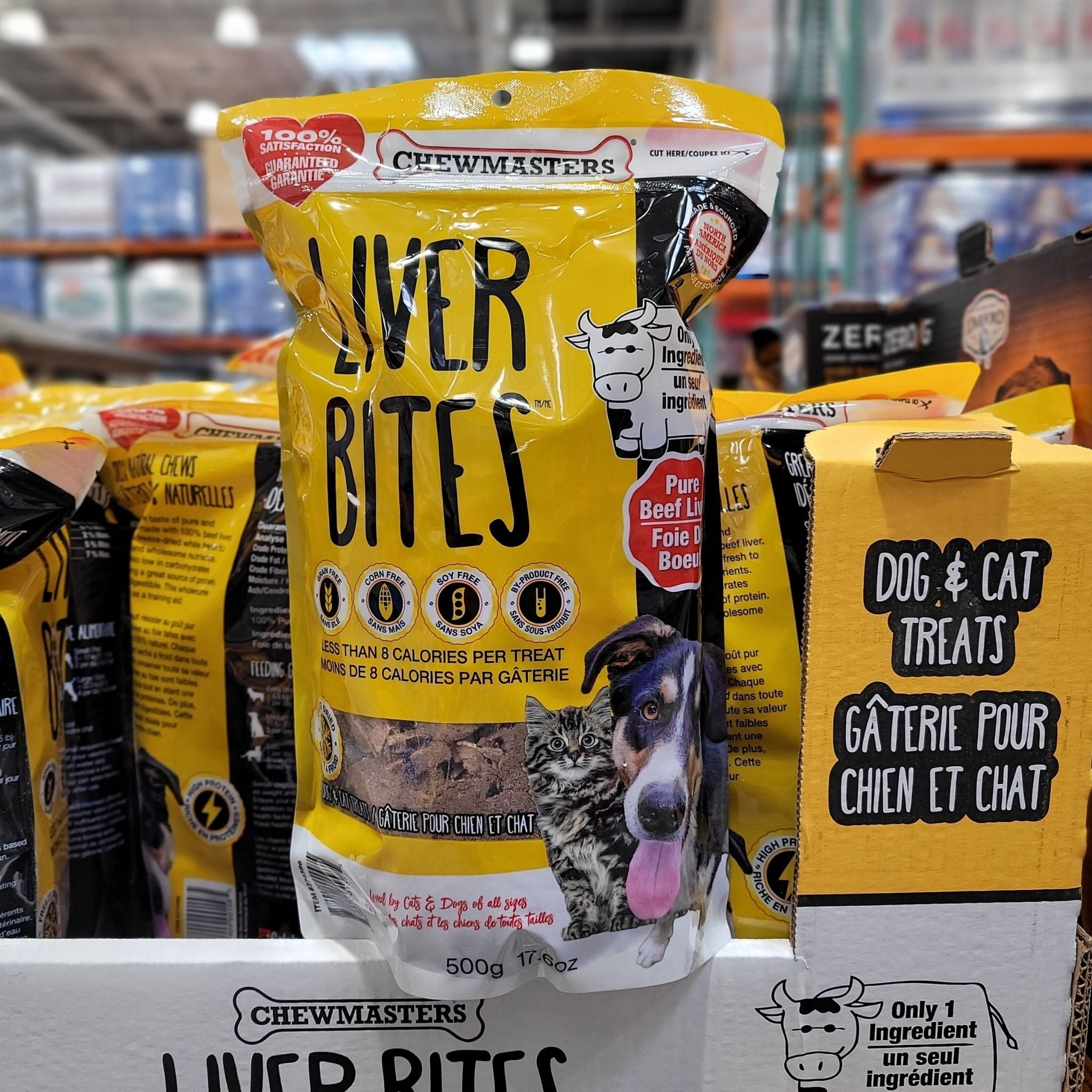 Chewmasters Freeze Dried Liver Bites Dog Treats x 500 grams Shipped to Nunavut