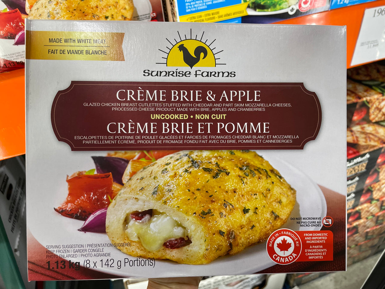 Image of Sunrise Farms Creme Brie & Apple Chicken - 1 x 1.13 Kilos