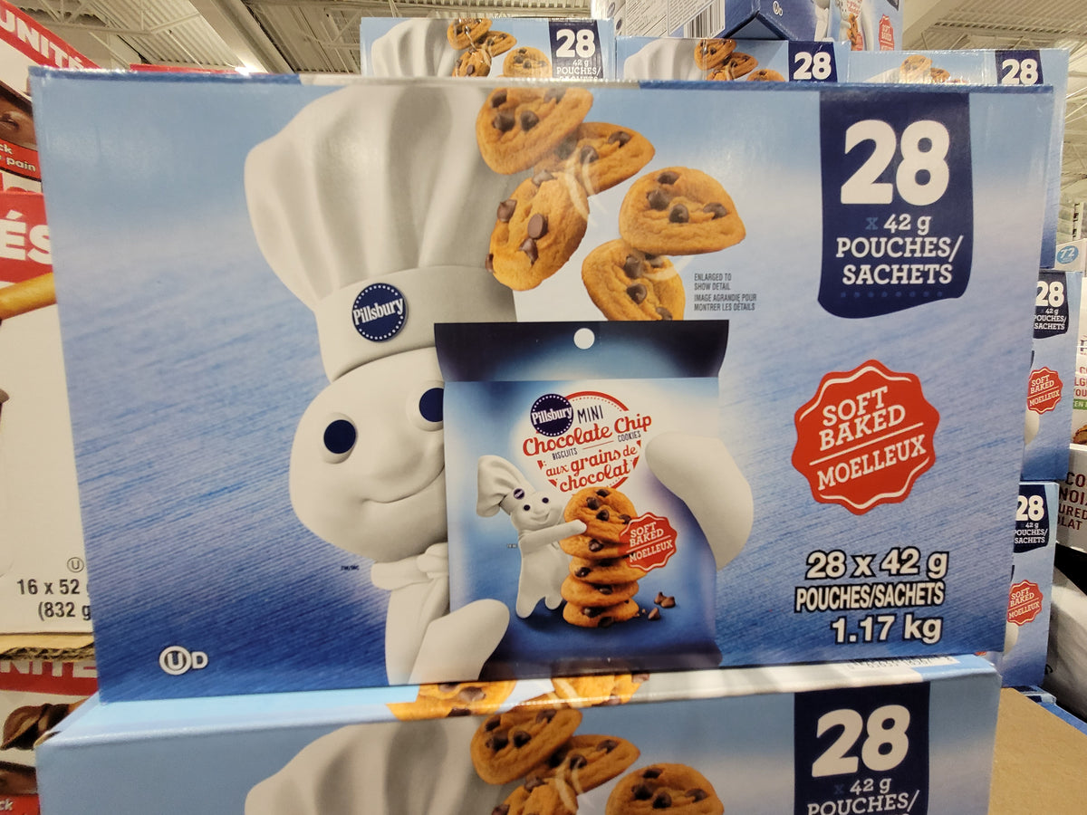 Image of Pillsbury Mini Chocolate Chip Cookies - 28 x 42 Grams