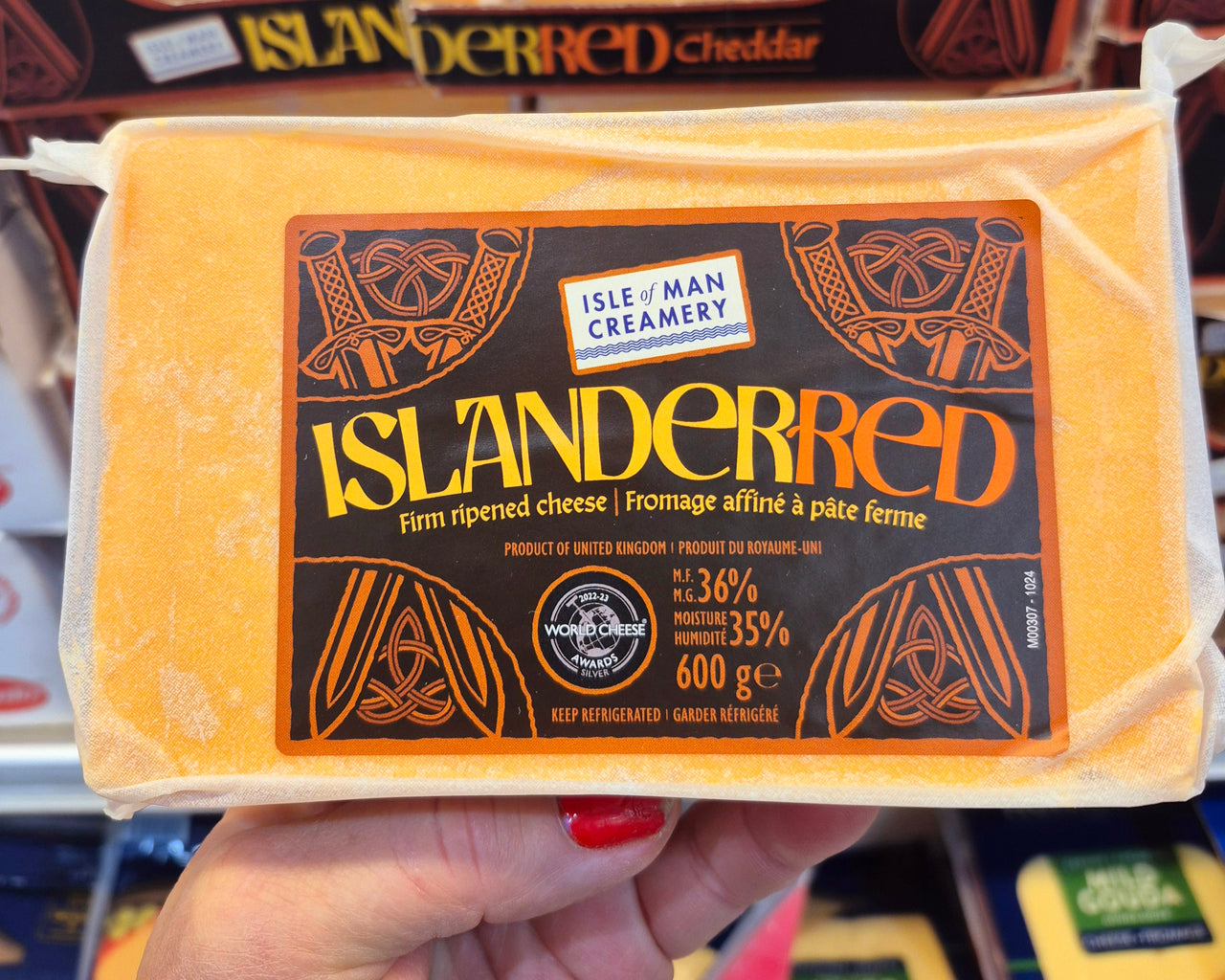 Image of Isle Of Man Creamery Islander Red Firm Cheese - 1 x 600 Grams