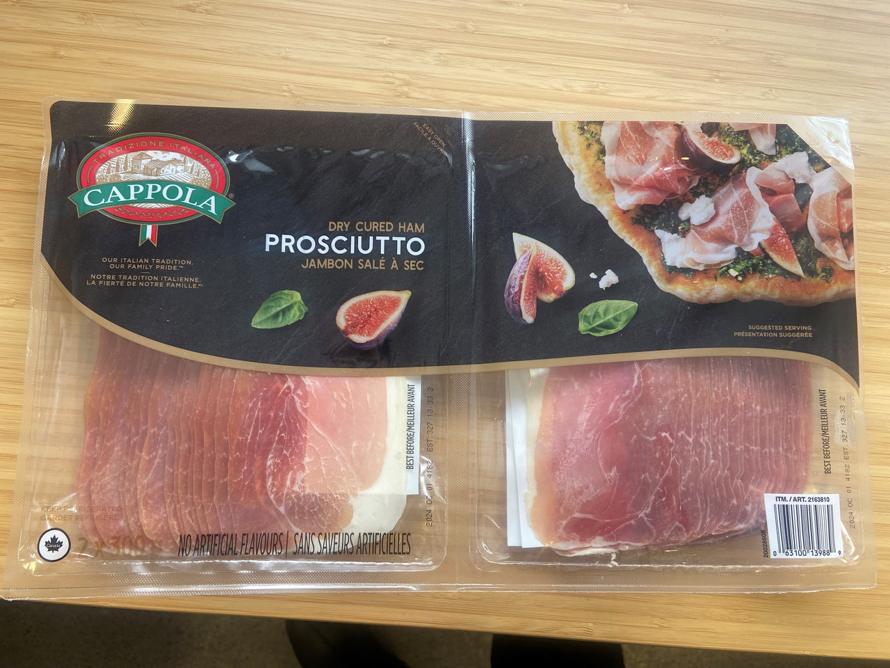 Image of Cappolo Sliced Prosciutto 2-Pack - 2 x 300 Grams