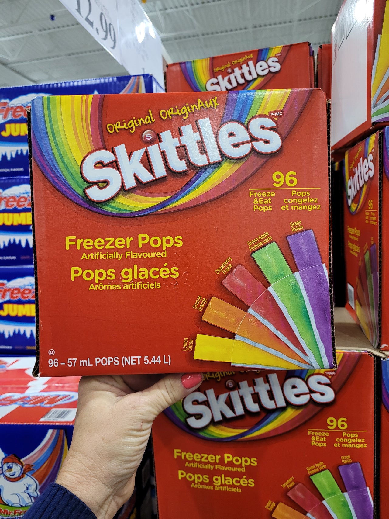 Image of Skittles Freezer Pops - 96 x 57 Grams