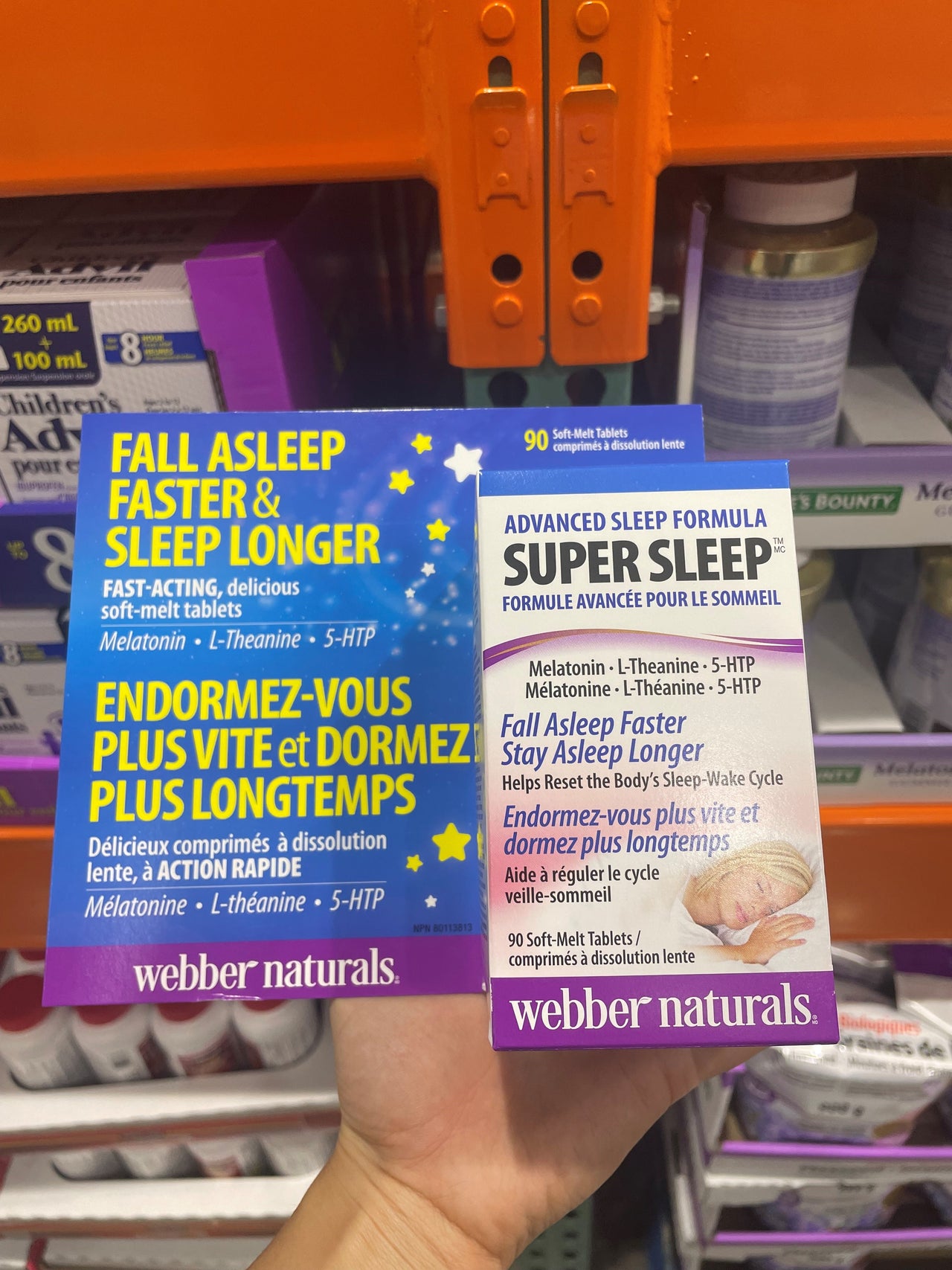 Image of Webber Naturals Super Sleep Melatonin 90 Tablets - 1 x 856 Grams