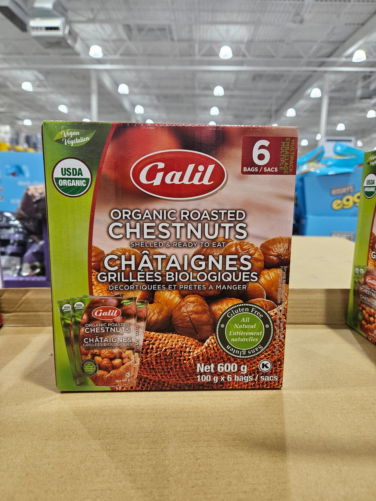 Image of Galil Organic Chestnuts - 1 x 600 Grams