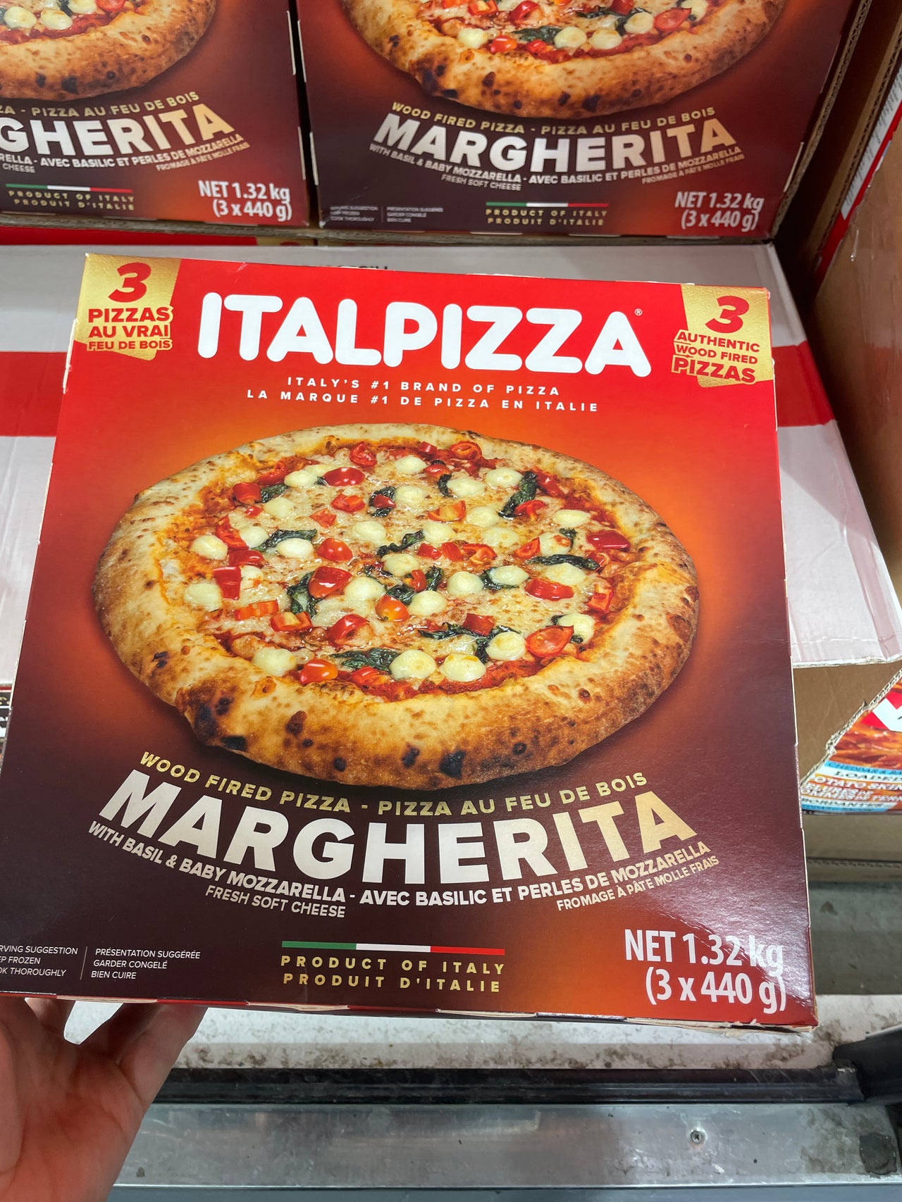 Image of Italpizza Margherita Pizza - 3 x 440 Grams