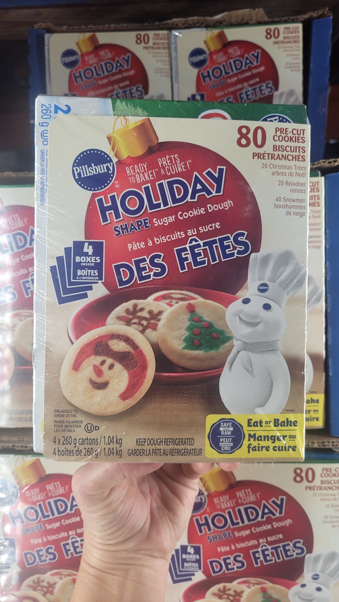 Image of Pillsbury Holiday Cookie Dough - 1 x 1.04 Kilos