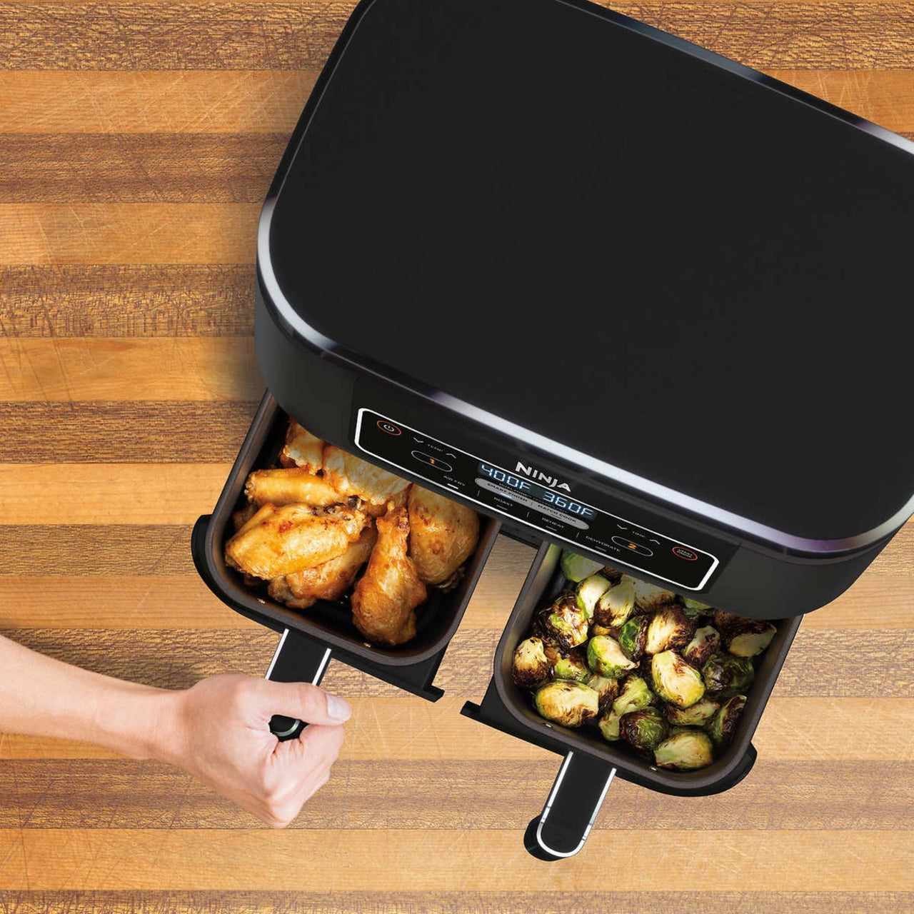 Image of Ninja Foodi 4-in-1 8-qt. 2-basket Air Fryer with DualZone Technology