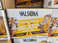 Thumbnail for Image of Valsoia Dairy-Free Gelato Cones and Cookies 8-Pack - 1 x 1.2 Kilos