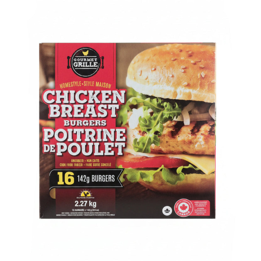 Gourmet Grille Chicken Breast Burger - 1 x 2.27 Kilos